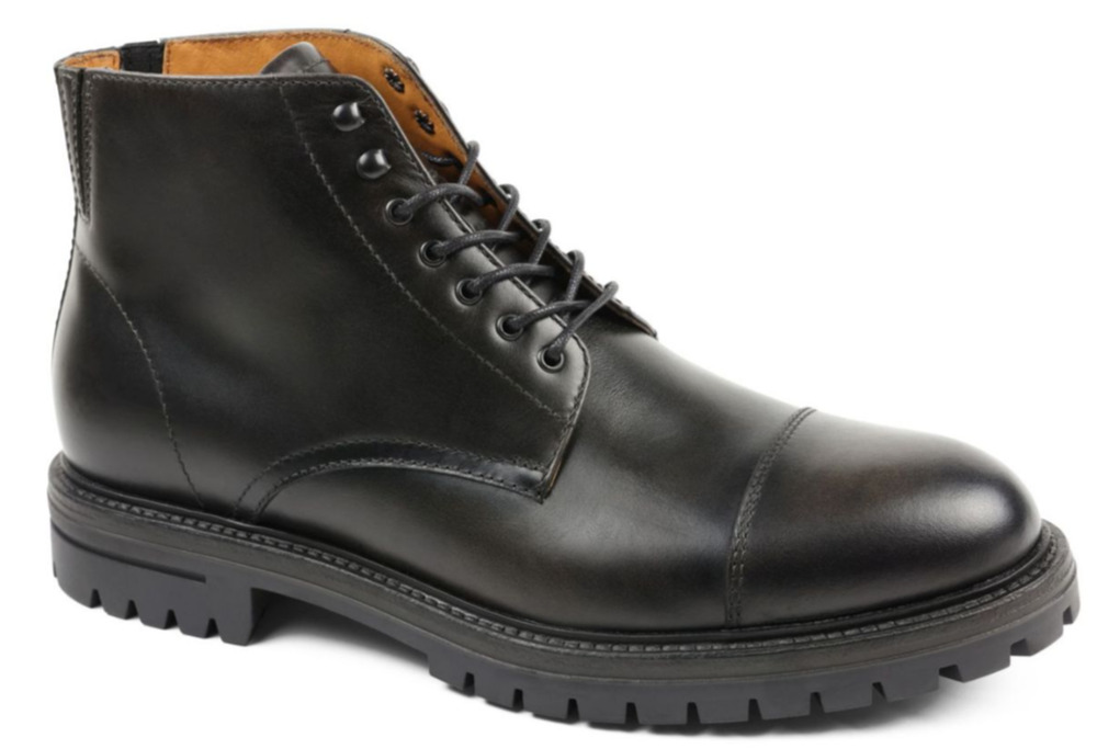 Bruno Magli Hollis Men's Boot Dress Casual Calf Leather Dark Gray Size 9.5